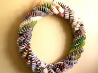 michele made me Paper Chain Wreath